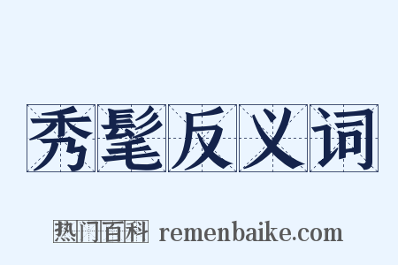 秀髦反义词是什么意思的图片